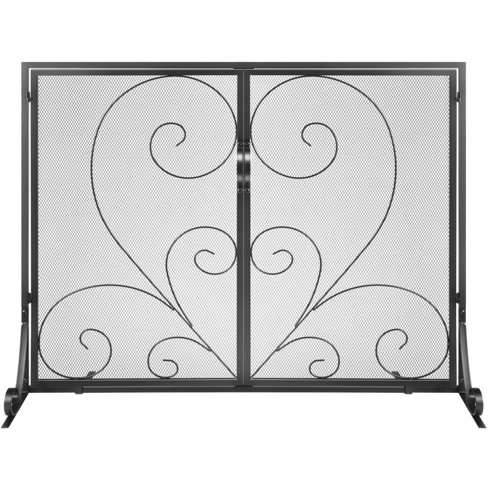 Grille de protection contre les étincelles, 2 pièces. Protection de cheminée en fer 802 mm Grille de cheminée Grille de four Grille de protection de poêle vintage 0-40 °C Grille de protection de cheminée Grille de protection de poêle de cheminée Grille de