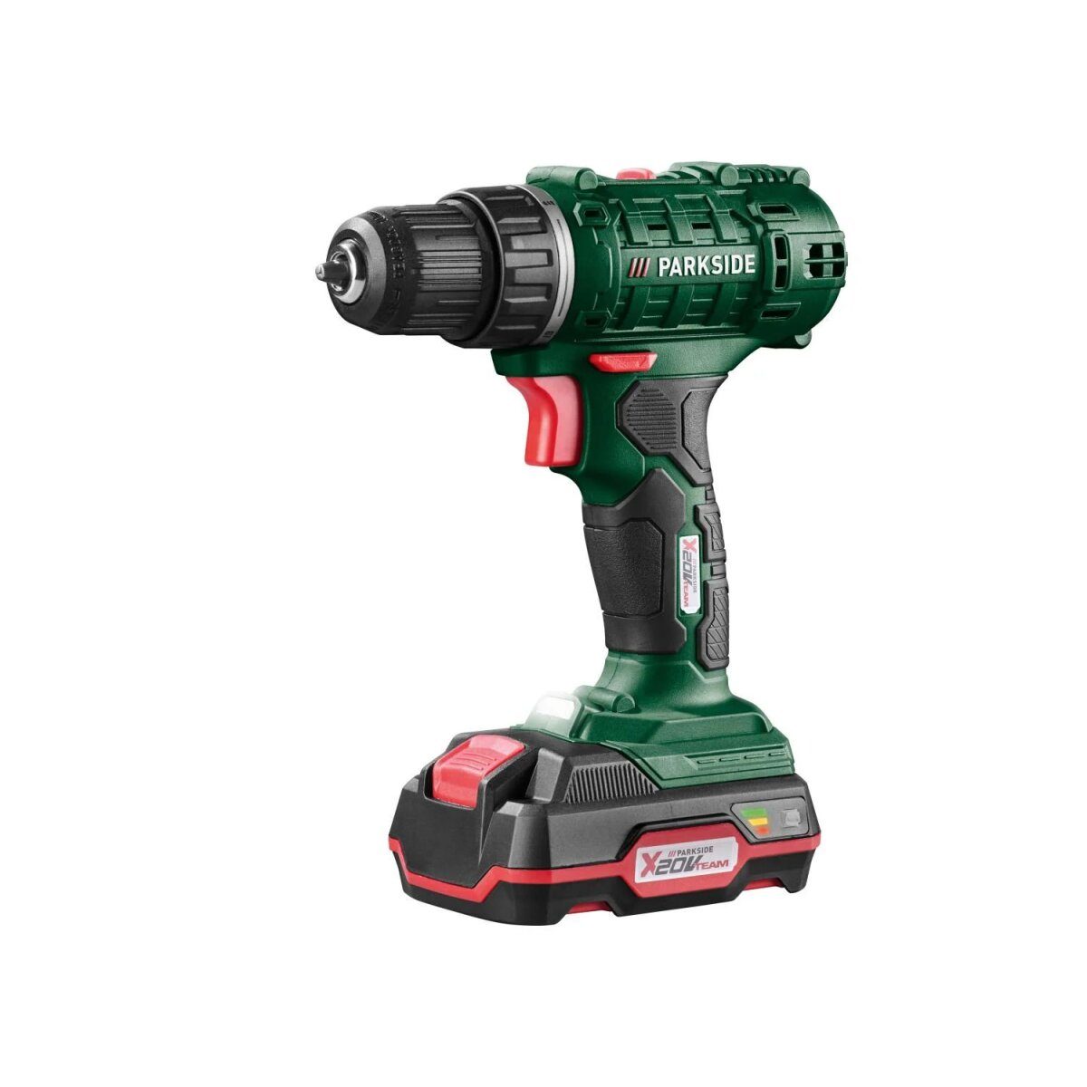 Wiertarko-wkrętarka akumulatorowa PARKSIDE® 20 V „PBSSA 20-Li A1” z akumulatorem i ładowarką