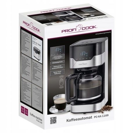 Profi Cook filter coffee machine 1.5 l with touch display coffee machine