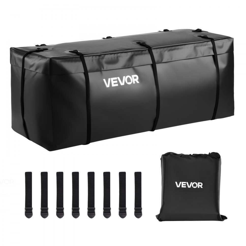 Bagagerektas voor trekhaak van waterdicht 840D PVC (0,566 m³), bagagetas voor opslag achterin vrachtwagens met 8 versterkte riemen voor auto's SUV's zwart Bagagerektas voor trekhaak van waterdicht 840D PVC (0,566 m³), bagagetas voor opslag achterin vrachtwagens met 8 versterkte riemen voor auto's SUV's zwart