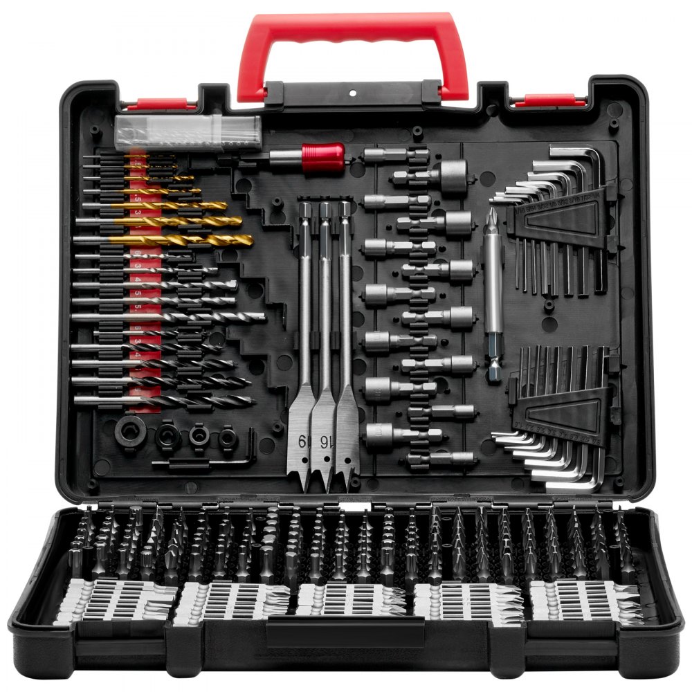 Bohrer-Set 318-teilig, Schraubendreher-Bit-Set, Schraubendreher-Bit-Set geeignet zum Bohren und Schrauben in Holz, Metall und Zement, Bohrer-Sets Kombi-Set sortiert im geordneten Transportkoffer Bohrer-Set 318-teilig, Schraubendreher-Bit-Set, Schraubendreher-Bit-Set geeignet zum Bohren und Schrauben in Holz, Metall und Zement, Bohrer-Sets Kombi-Set sortiert im geordneten Transportkoffer
