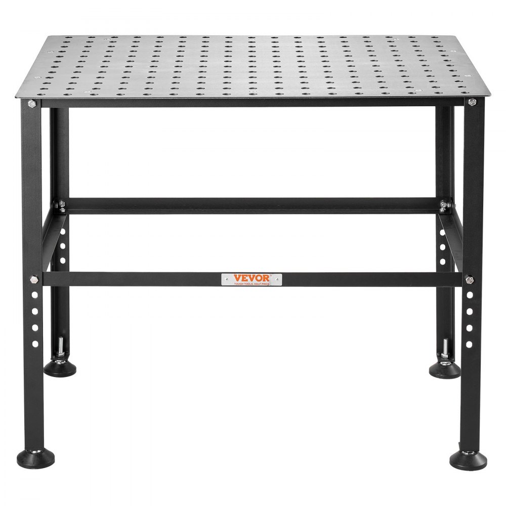 Schweißtisch 914,4 x 609,4 x 784,8 mm, Montagetisch mit einer Tragfähigkeit von 362 kg, Werkbank mit 16 mm Befestigungslöchern und rutschfesten Fußpolstern für Schweißmontage- und Reparaturarbeiten Schweißtisch 914,4 x 609,4 x 784,8 mm, Montagetisch mit einer Tragfähigkeit von 362 kg, Werkbank mit 16 mm Befestigungslöchern und rutschfesten Fußpolstern für Schweißmontage- und Reparaturarbeiten
