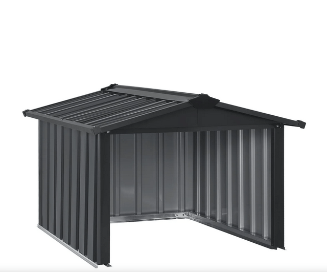 Garaż robota-kosiarki | Wiata dachowa do kosiarki wykonana z metalu 86 × 98 × 63 cm Garaż robota-kosiarki | Wiata dachowa do kosiarki wykonana z metalu 86 × 98 × 63 cm