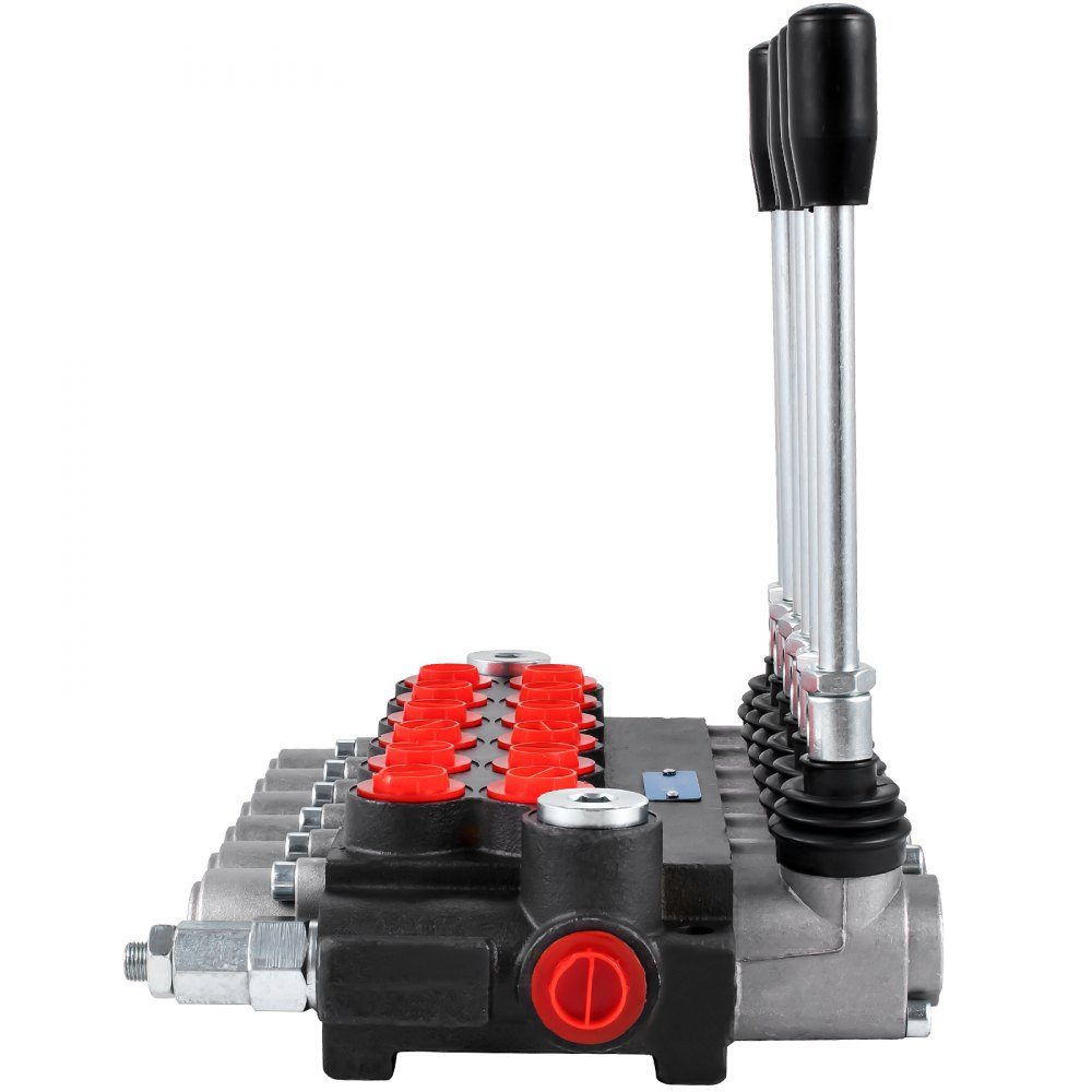 Hydraulic directional control valve, 6 spool hydraulic spool valve, 11 GPM hydraulic loader valve, 3600 PSI directional control valve, hydraulic valves and controls for tractors, loader tanks