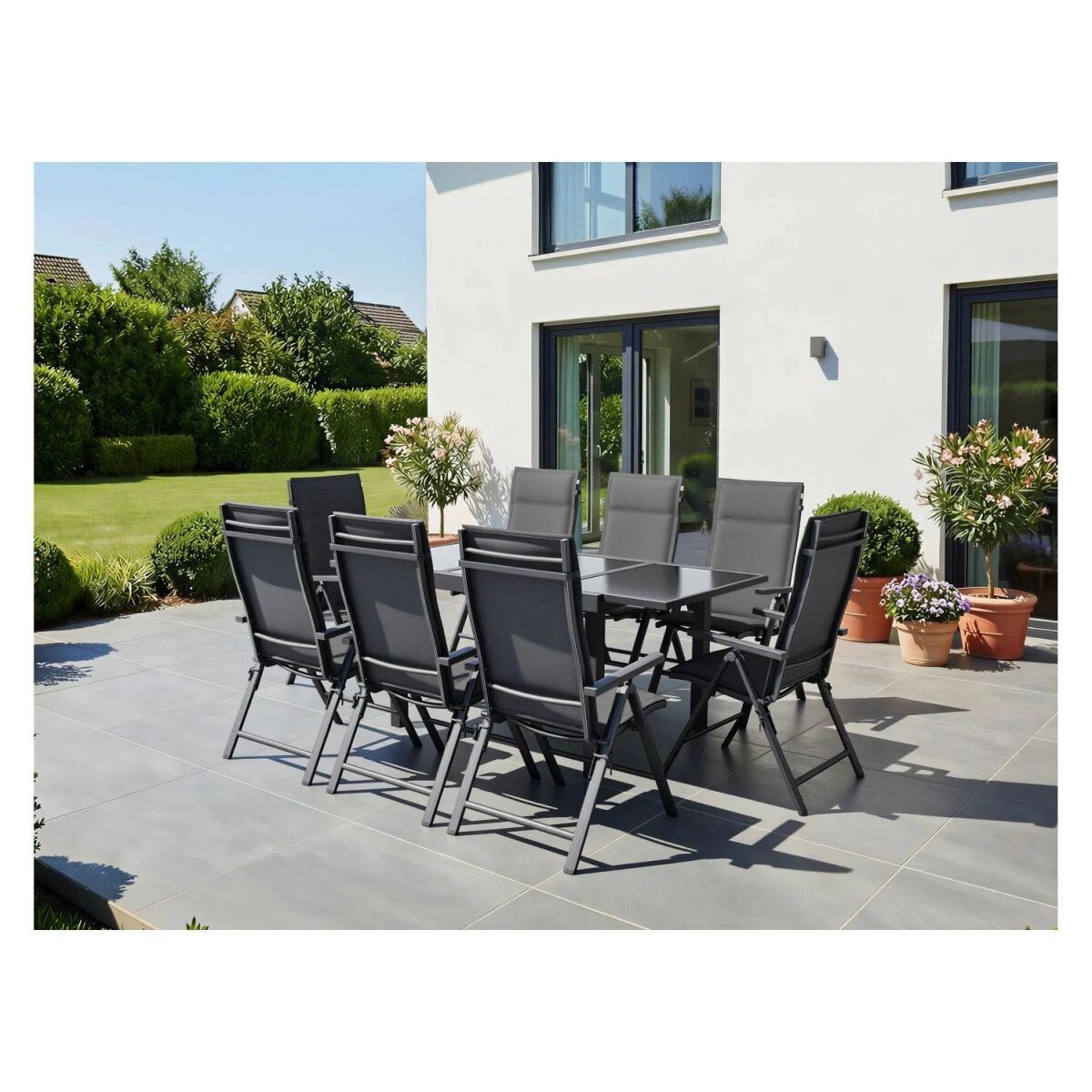 LIVARNO® Alu-Klappstuhl „Houston“ anthrazit, 2-teilig