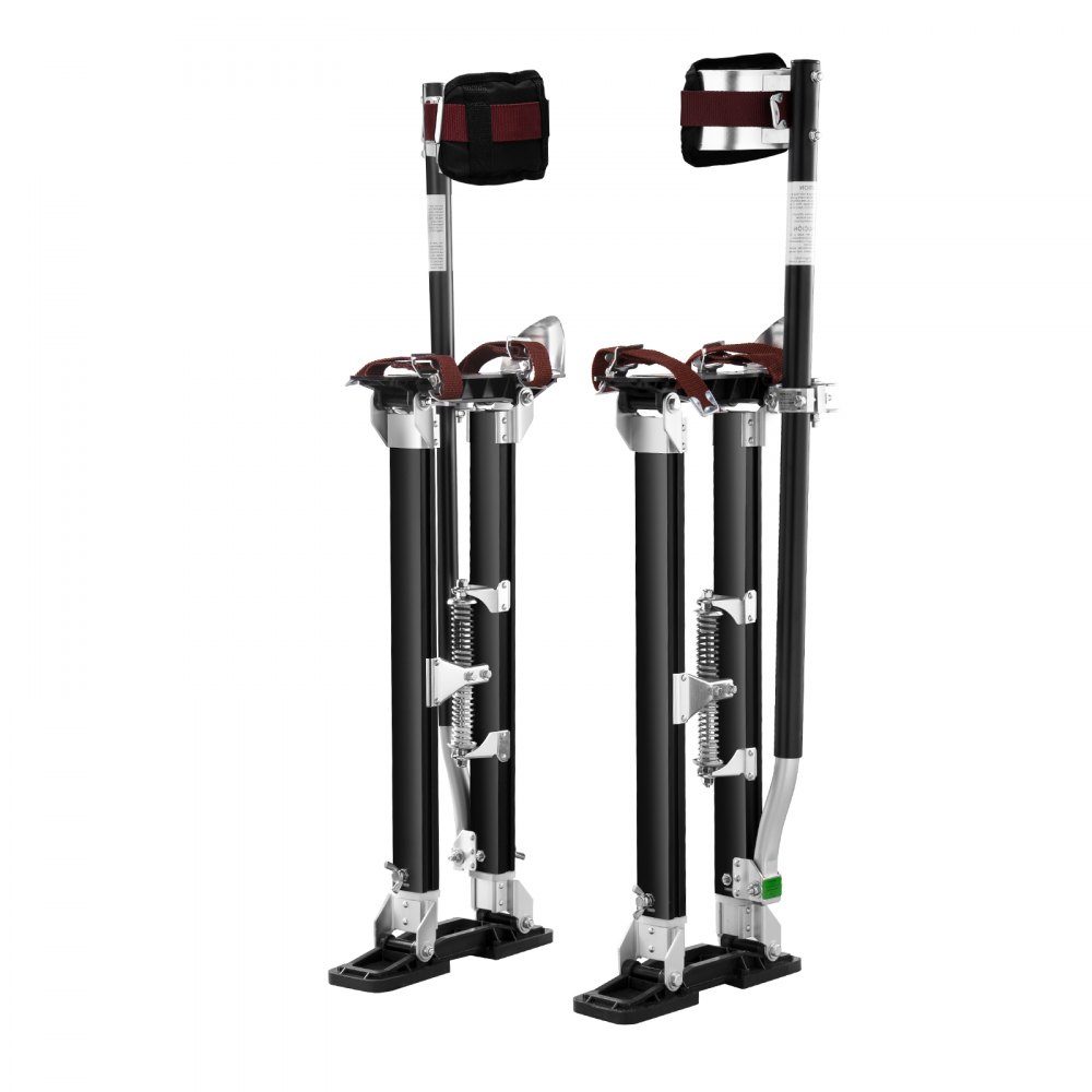 Aluminum Stilts Ceiling Construction 24-40" Height Adjustable Work Stilts Drywall 220lb Load Capacity Painter's Stilts 11-11" Base Size Black Painting Home Decor Tree Trimming Electrical Work