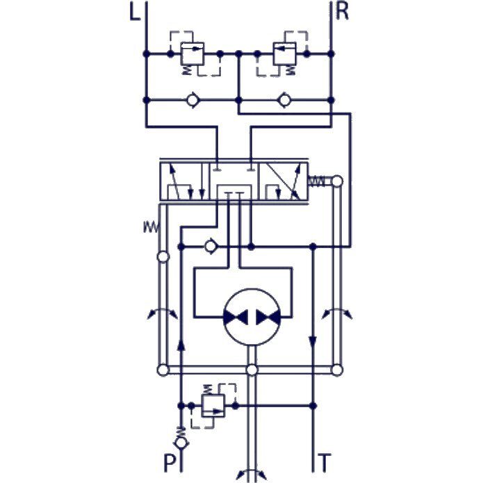 Verstärkte hydraulische Lenkung Orbitrol-Lenkung mit Ventilfunktion Orbitrol mit NYPEL OSPC 100
