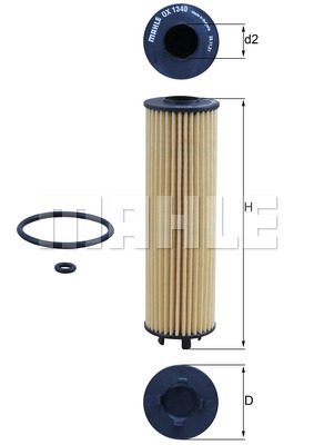 KNECHT Ox 1340d oliefilter – Seat · Skoda · Vw