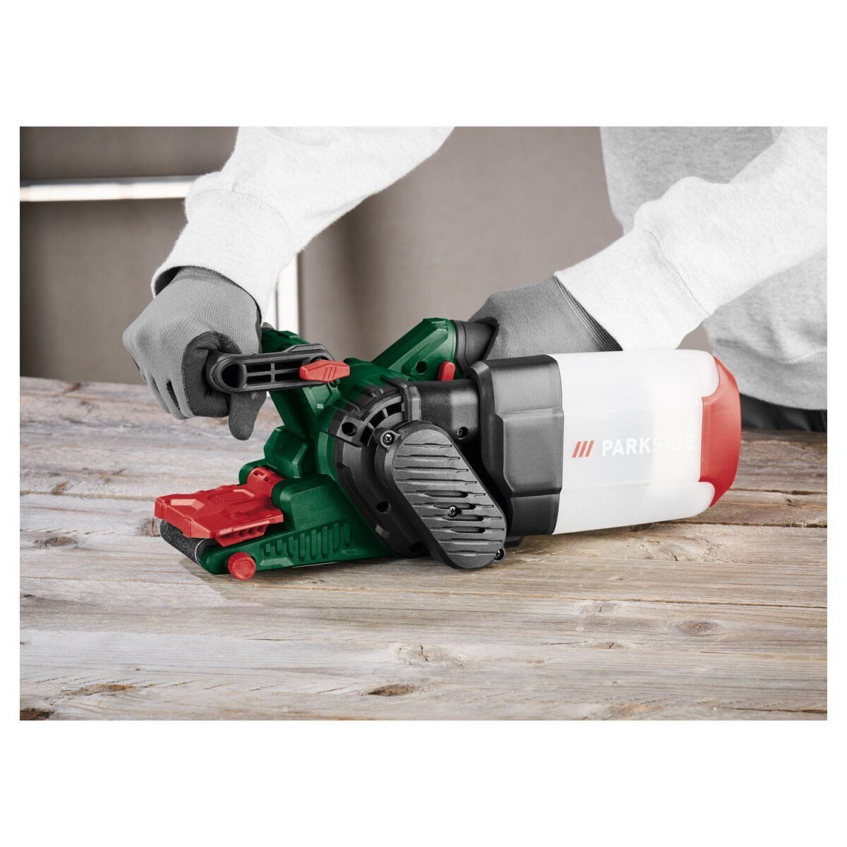 PARKSIDE® 20 V Akku-Bandschleifer „PBSDA 20-Li A1“ – ohne Akku und Ladegerät – leistungsstarker Schleifer für präzises Arbeiten