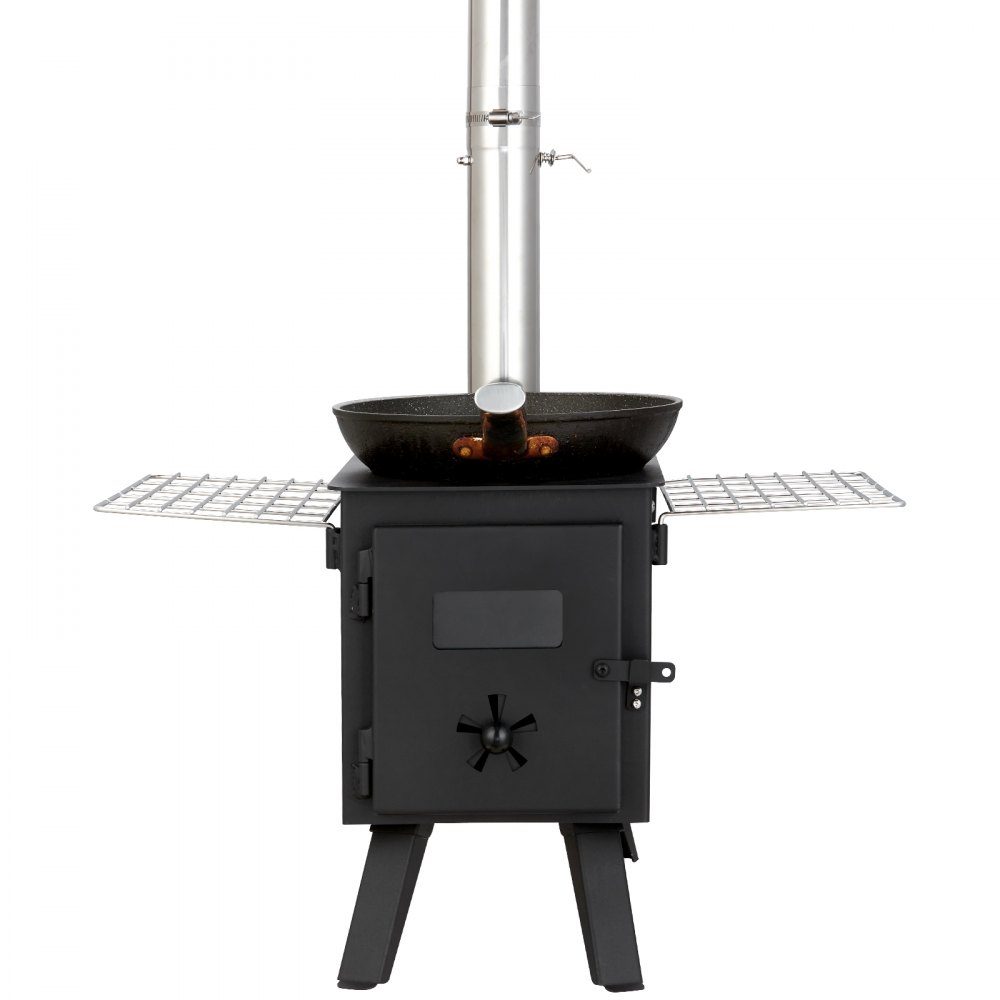 Poêle de tente 394 x 608 x 425 mm Poêle de camping 225 x 338 x 233 mm Dimensions intérieures du poêle Poêle de jardin Poêle de camping Poêle d'atelier Poêle à bois Four d'extérieur Cuisine extérieure pour camping Chauffage extérieur