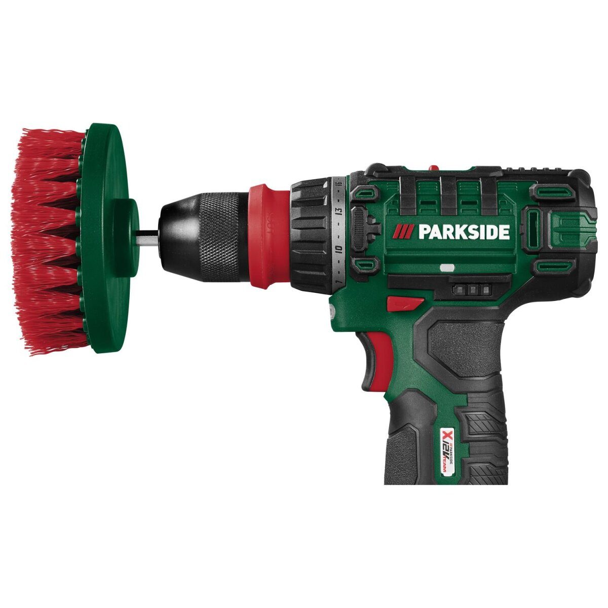 PARKSIDE® upholstery brushes / polishing attachment and sponge set / polishing attachments (brushes for upholstery, 4 pieces)