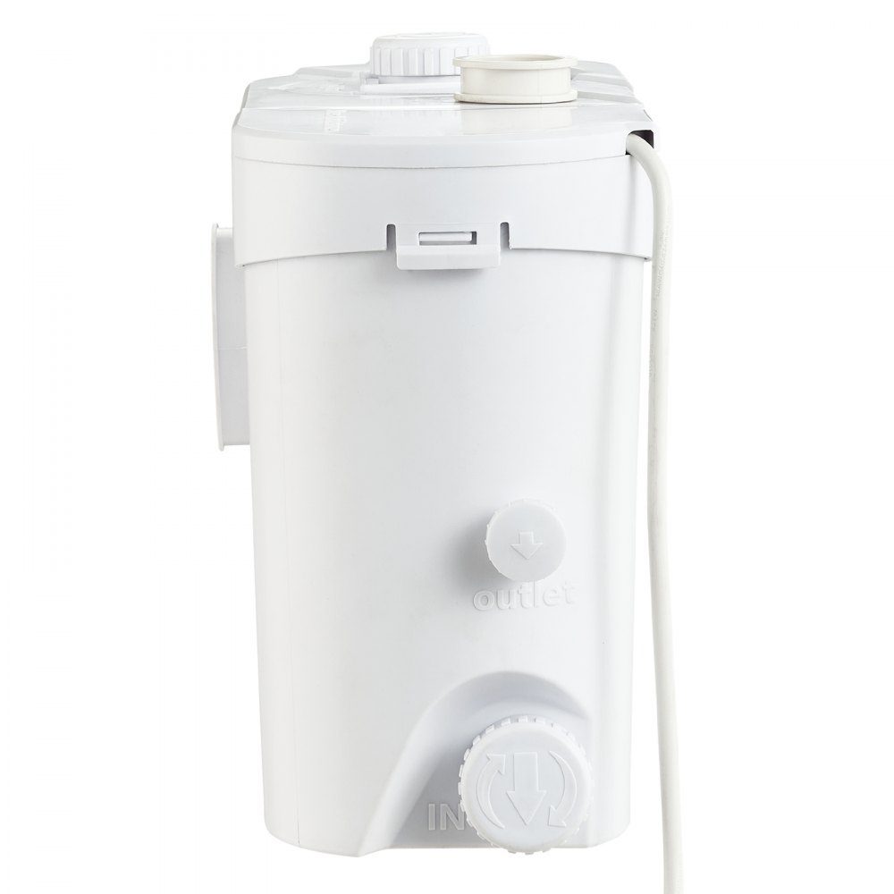 Système de relevage, 700 W, débit 9600 l/h, hauteur 10 m, pompe eaux usées broyeur avec 3 arrivées d'eau pour WC, cave, cuisine, évier, baignoire, évacuation eaux usées, lave-vaisselle – Réf. HT-24457