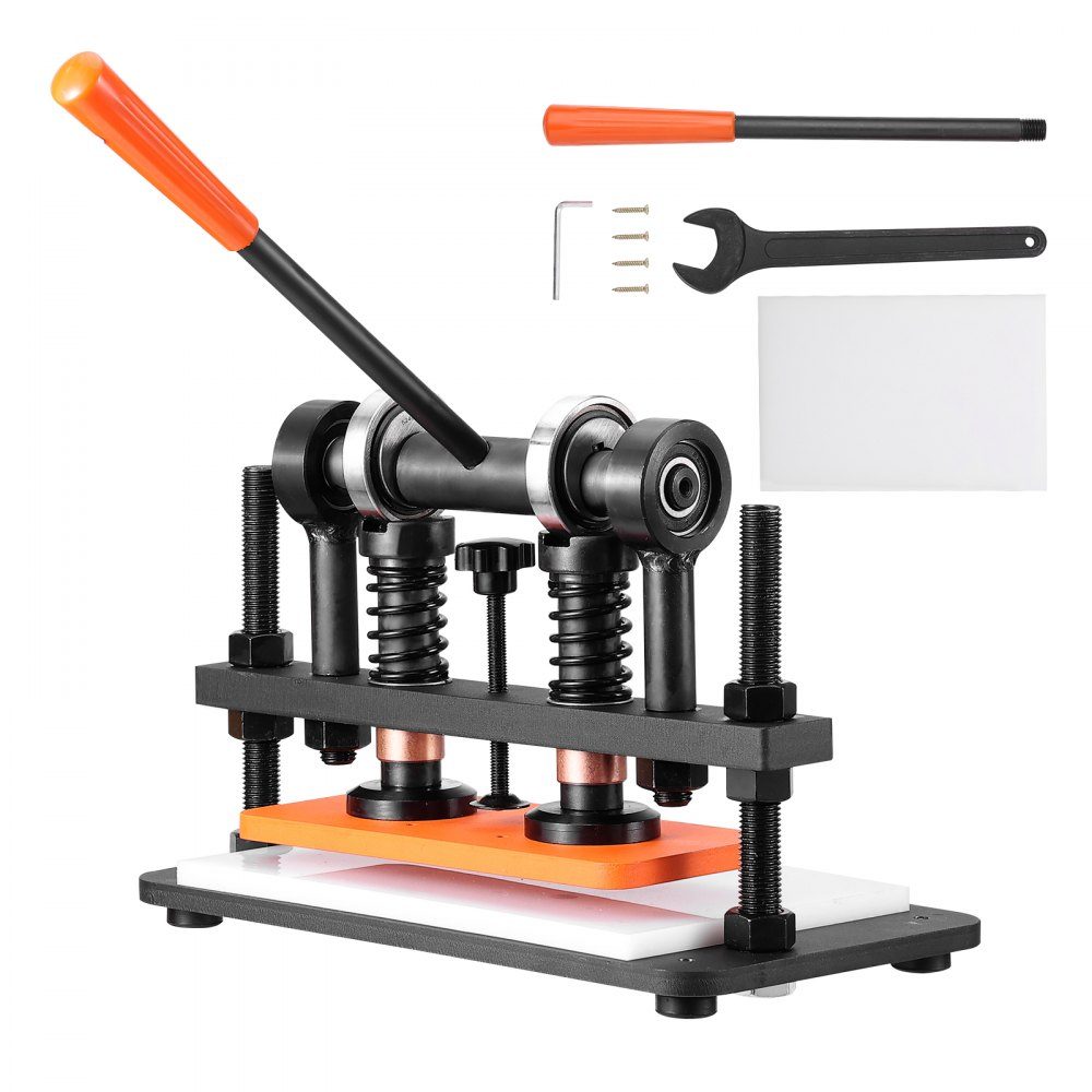 Leather Punching Machine Manual Leather Cutting Machine 26x12cm, Leather Embossing Machine 1.5t Heavy Duty Leather Punching Machine Suitable for leather, PVC/EVA foam, non-adhesive materials