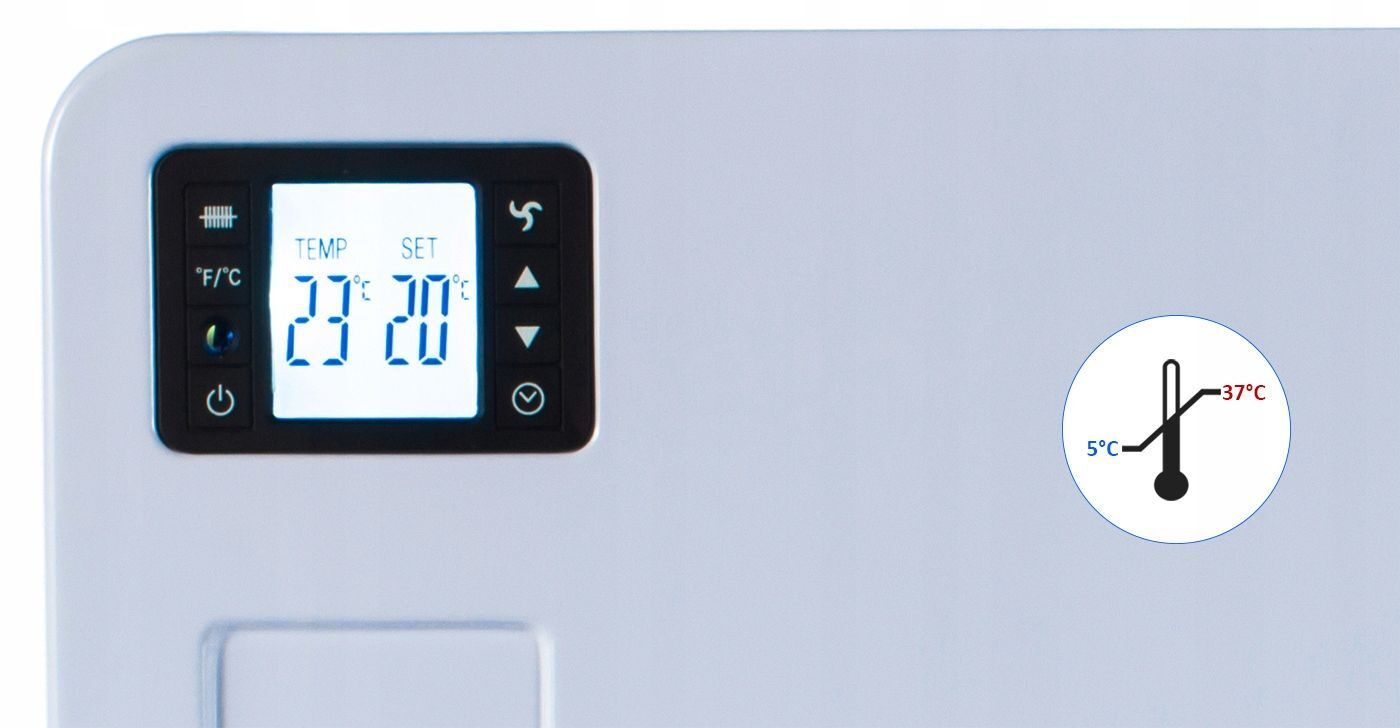 Chauffage convecteur THERMOSTAT À CONVECTEUR DE CHAUFFAGE ÉLECTRIQUE 2300W avec télécommande tactile