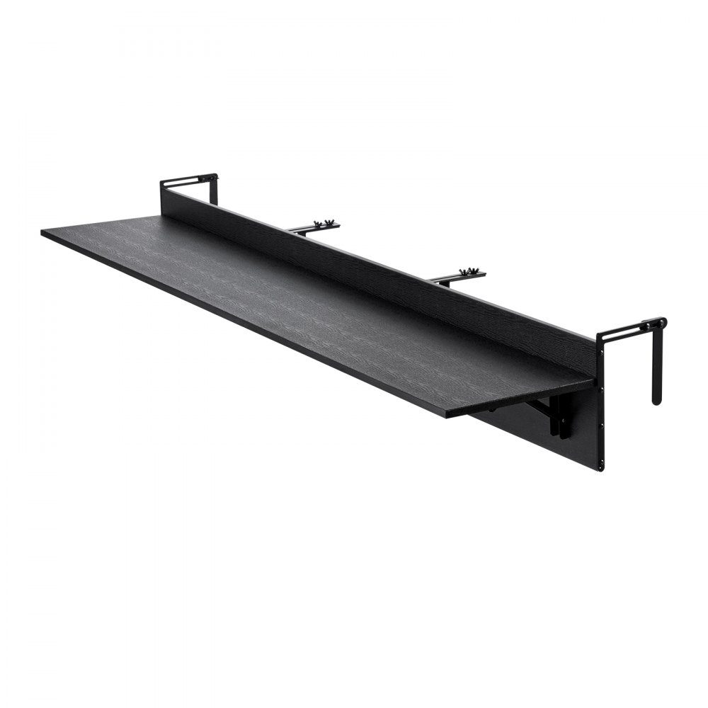Balkontisch, 1500 x 300 mm, klappbarer Balkon-Hängetisch, Klapptisch für den Außenbereich, 22 kg Tragkraft, geeignet für Geländer von 2,54 bis 15 cm, Serviertisch für Terrasse und Deck