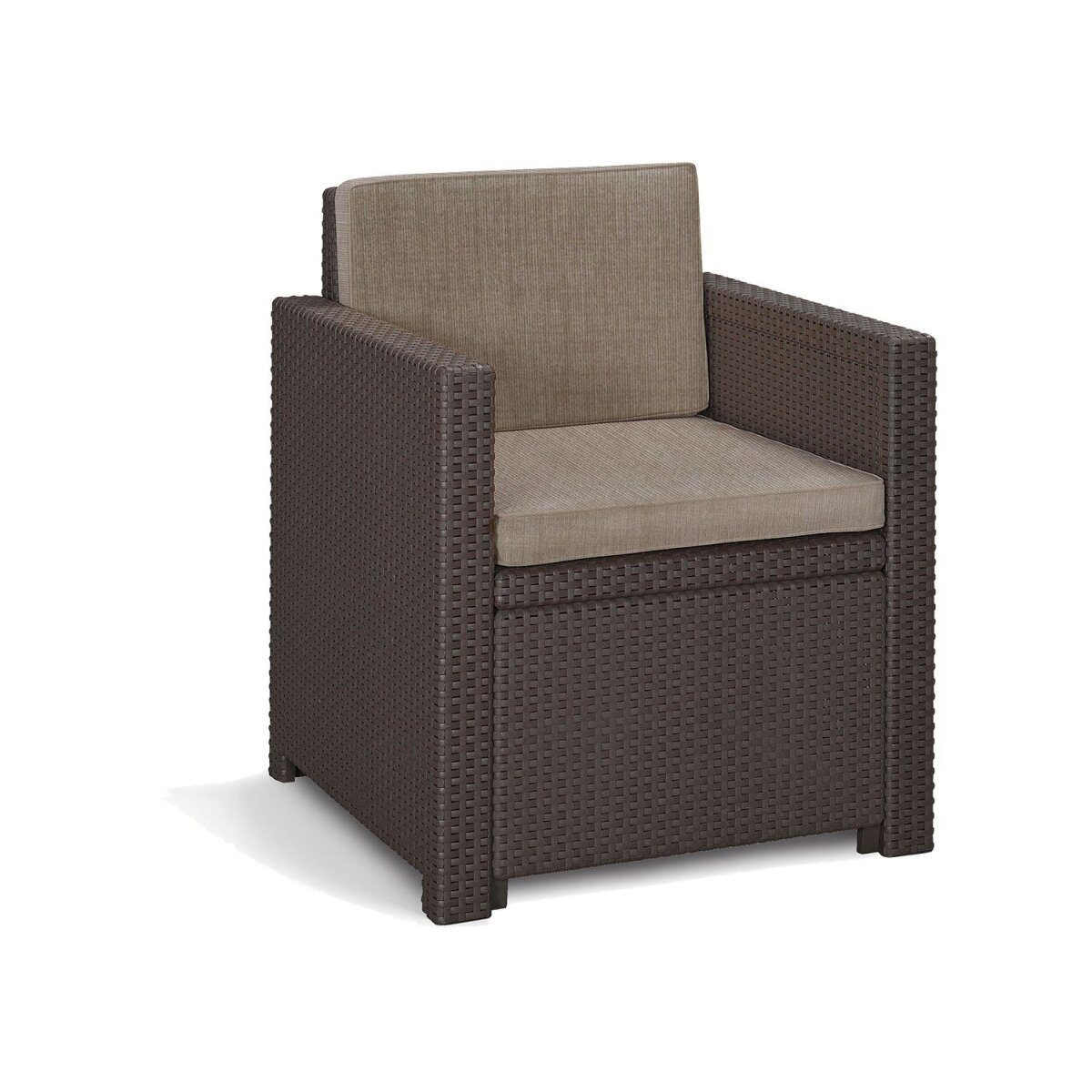ALLIBERT Monaco armchair, brown