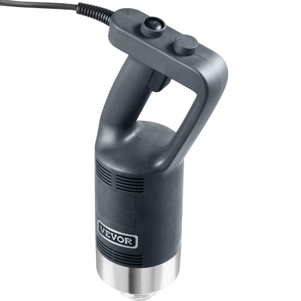 Mixeur à purée mixeur plongeant électrique 500 W, mixeur haute performance réglable 4000-18000 tr/min, mixeur plongeant polyvalent en acier inoxydable tige d'agitation amovible de 855 mm, comprenant crochet mural et tête de couteau de rechange