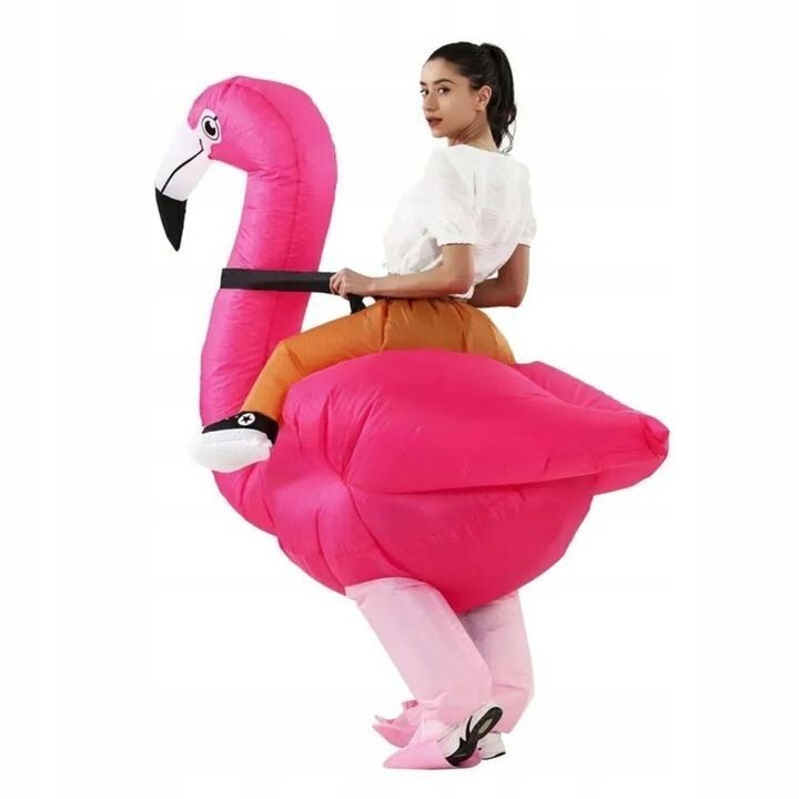 COSTUME DE FLAMANT ROSE GONFLABLE Fête Bonjour Halloween Carnaval