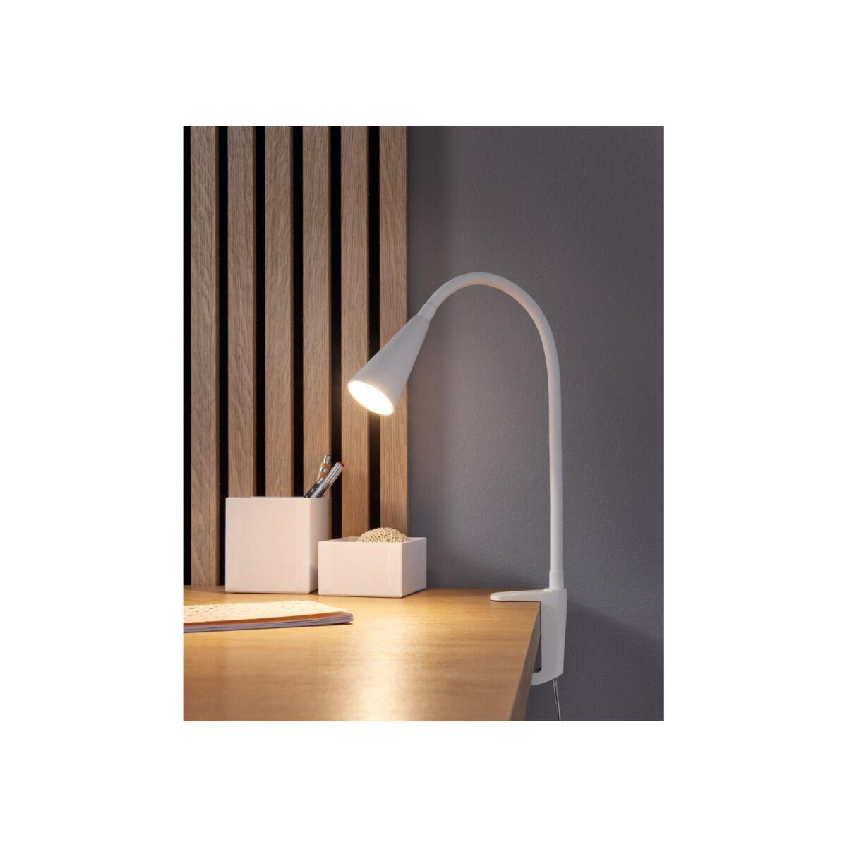 LIVARNO home LED-Klemmleuchte, mit flexiblem Metallhals