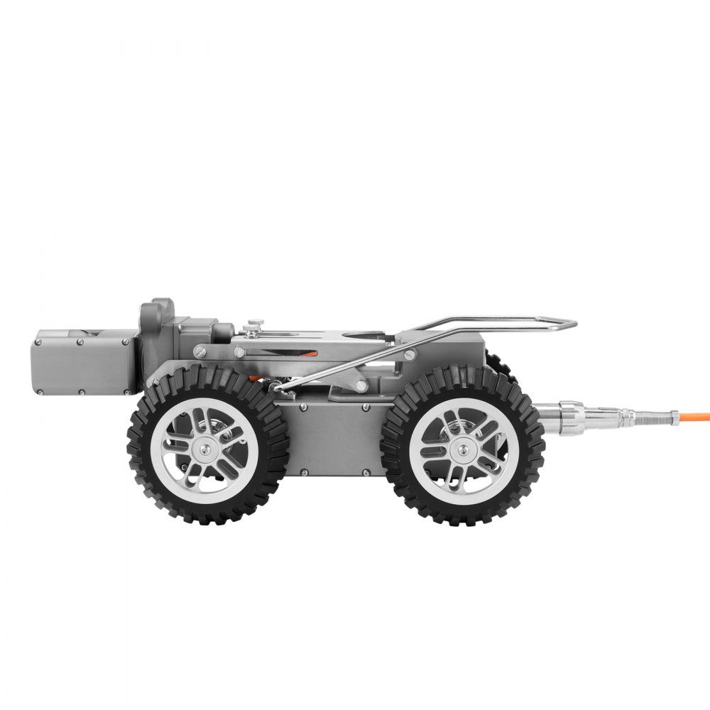 Inspektionsroboter, kriechender 120-m-Rohrerkennungsroboter mit 2-Megapixel-Front-/Rückkamera und Touchscreen-Tablet, IP68-Rohrkamera mit Beleuchtung und Entfernungszähler für Industrierohre