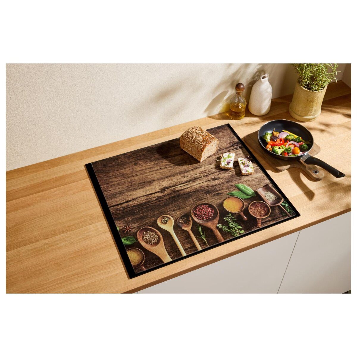 SILVERCREST® glass stove cover plate