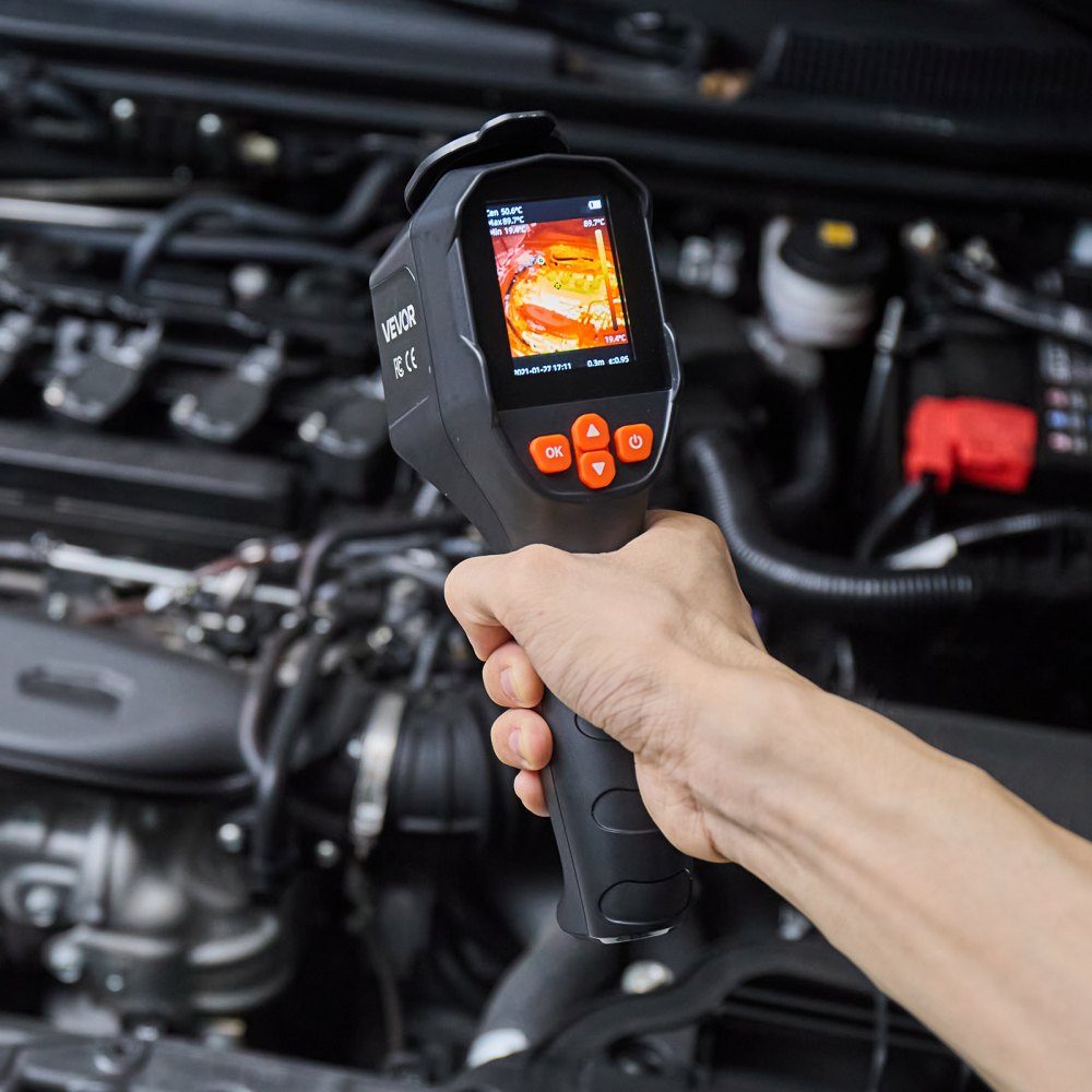 Thermal Imaging Camera, TISR Super Resolution 240x180, Portable Thermal Imaging Camera with 2MP Visual Camera, 96x96 IR Resolution, 25Hz Refresh Rate, -20-550°C, 4 Image Modes and 6 Color Palettes