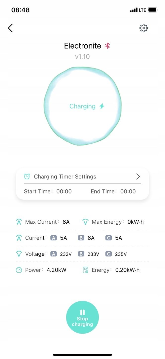 Wallbox 22kW chargeur voiture électrique borne de recharge accès NFC