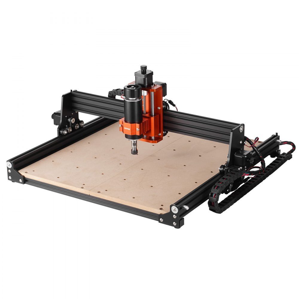 CNC Milling Machine 300W Engraving Machine 3 Axis GRBL Control Wood Engraving Carving Milling Machine Kit 400x400x60mm Work Area 1200RPM for Wood Acrylic MDF PVC Plastic Foam