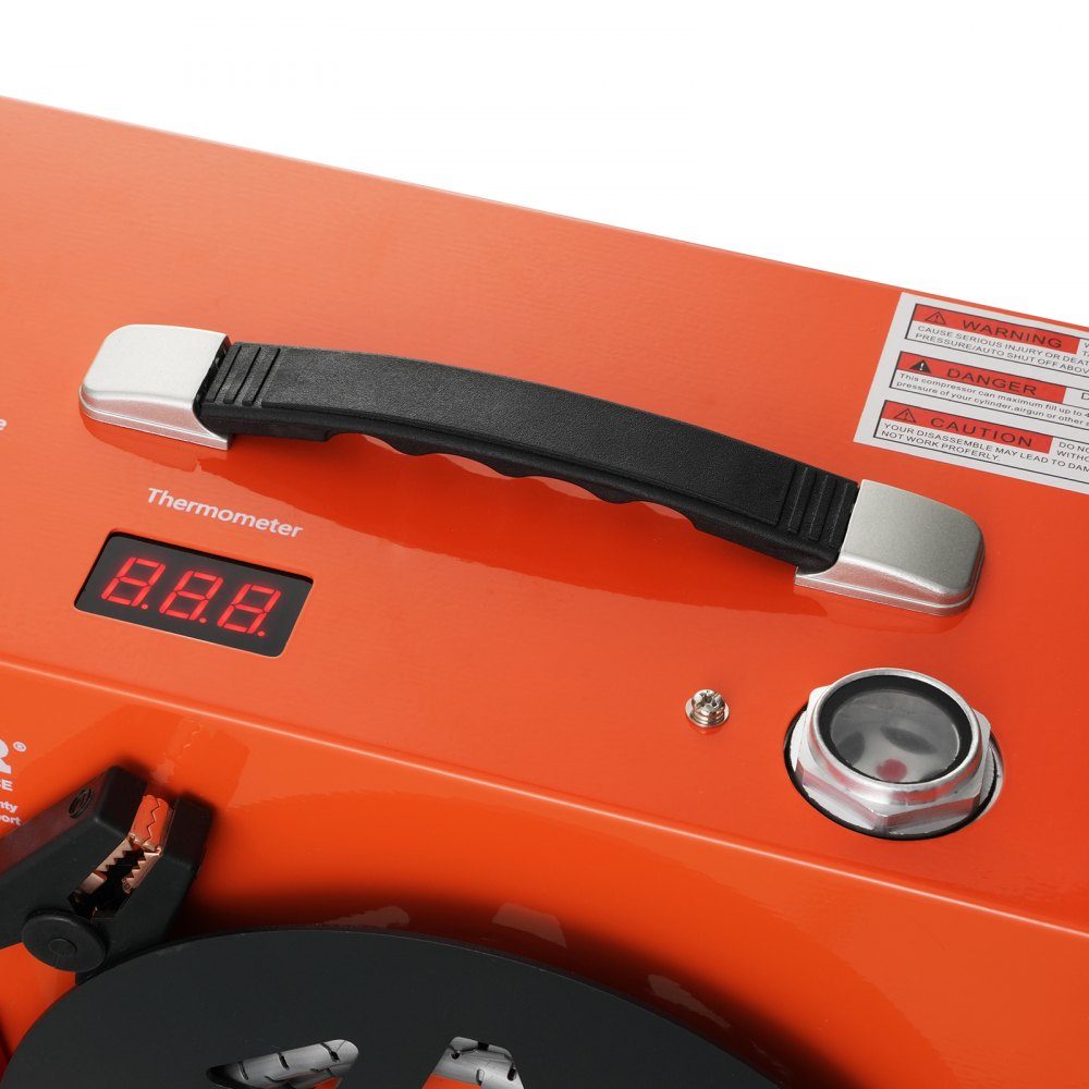 PCP Air Compressor, 4500PSI/30MPa Portable PCP Air Rifle Compressor - Integrated Water and Fan Cooling System, Auto-Stop DC12V/AC230V Paintball Tank Compressor for Air Rifle, Diving Bottle