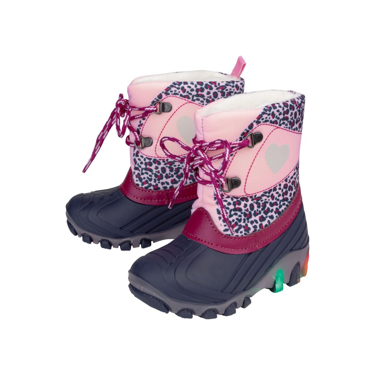 Lupilu® Toddler Girls Buty zimowe LED z efektem migania (granatowy, 27)