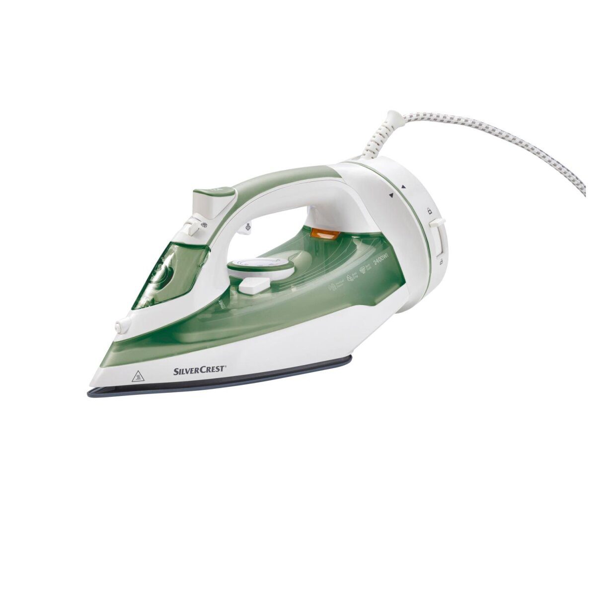 SILVERCREST® cordless steam iron »SDBK 2400 E1«, including water refill cup (green) good