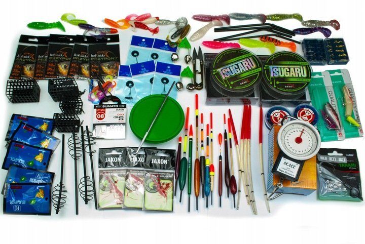 XXXL visstartset koffer compleet gevuld met accessoires, 200 stuks