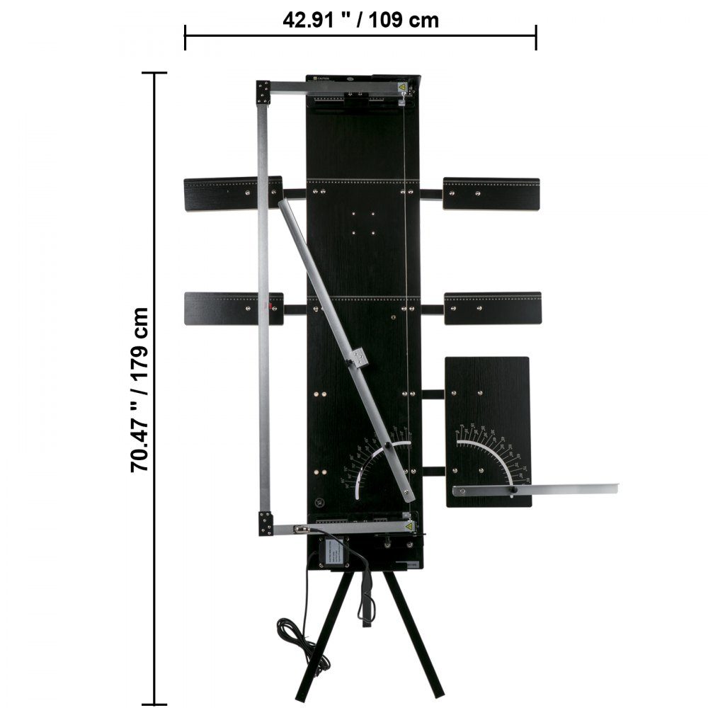 Przecinarka do styropianu IP 68, przecinarka do styropianu 200W, przecinarka do styropianu z drutem grzejnym nichromowym, napięcie wyjściowe 42V, grubość cięcia 420mm, rowkarka do bawełny perłowej, gąbki, plastiku itp. przesunięta
