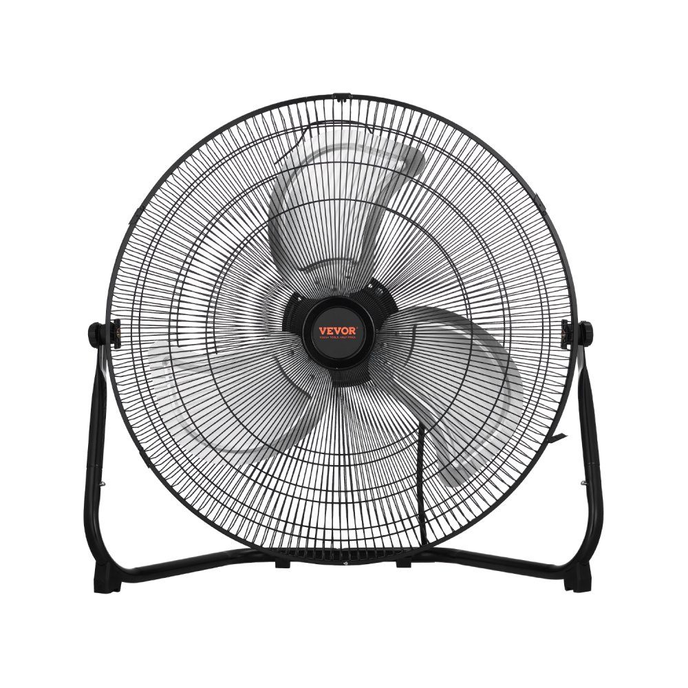 Bodenventilator, 3 Geschwindigkeiten, Windmaschine, 45 cm, Standventilator, 360° verstellbare Neigung, 6 m/s Luftstrom, großer Metallventilator für Zuhause, Fitnessstudio, Büro, Garage, Geschäft