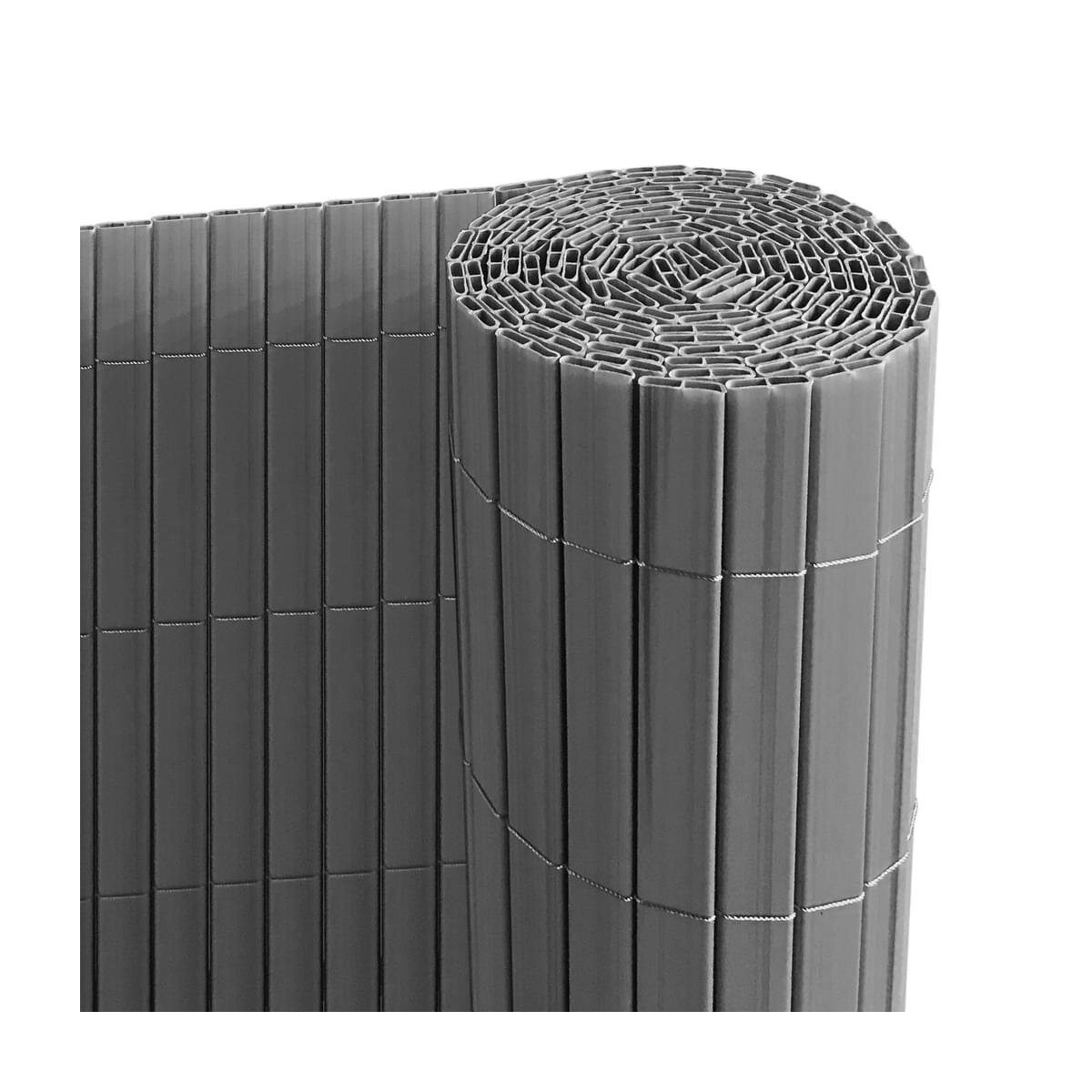 Ribelli privacymat, gemaakt van PVC, 100 x 500 cm, grijs Ribelli privacymat, gemaakt van PVC, 100 x 500 cm, grijs