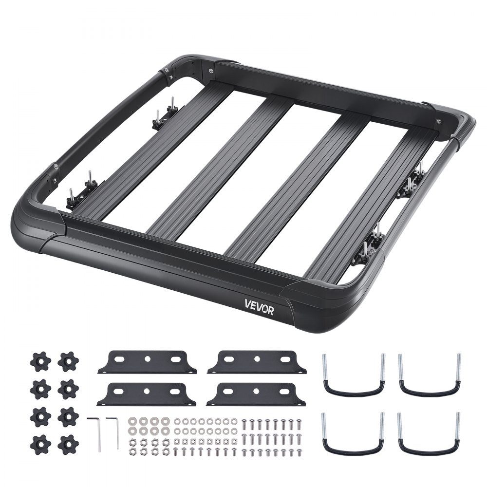 Dachträgerkorb Autodachkorb (1216 x 1020 x 142 mm) Universeller Dachträger aus rostfreiem legiertem Stahl (68 kg maximale Tragfähigkeit), Autodachträger für SUV-LKWs