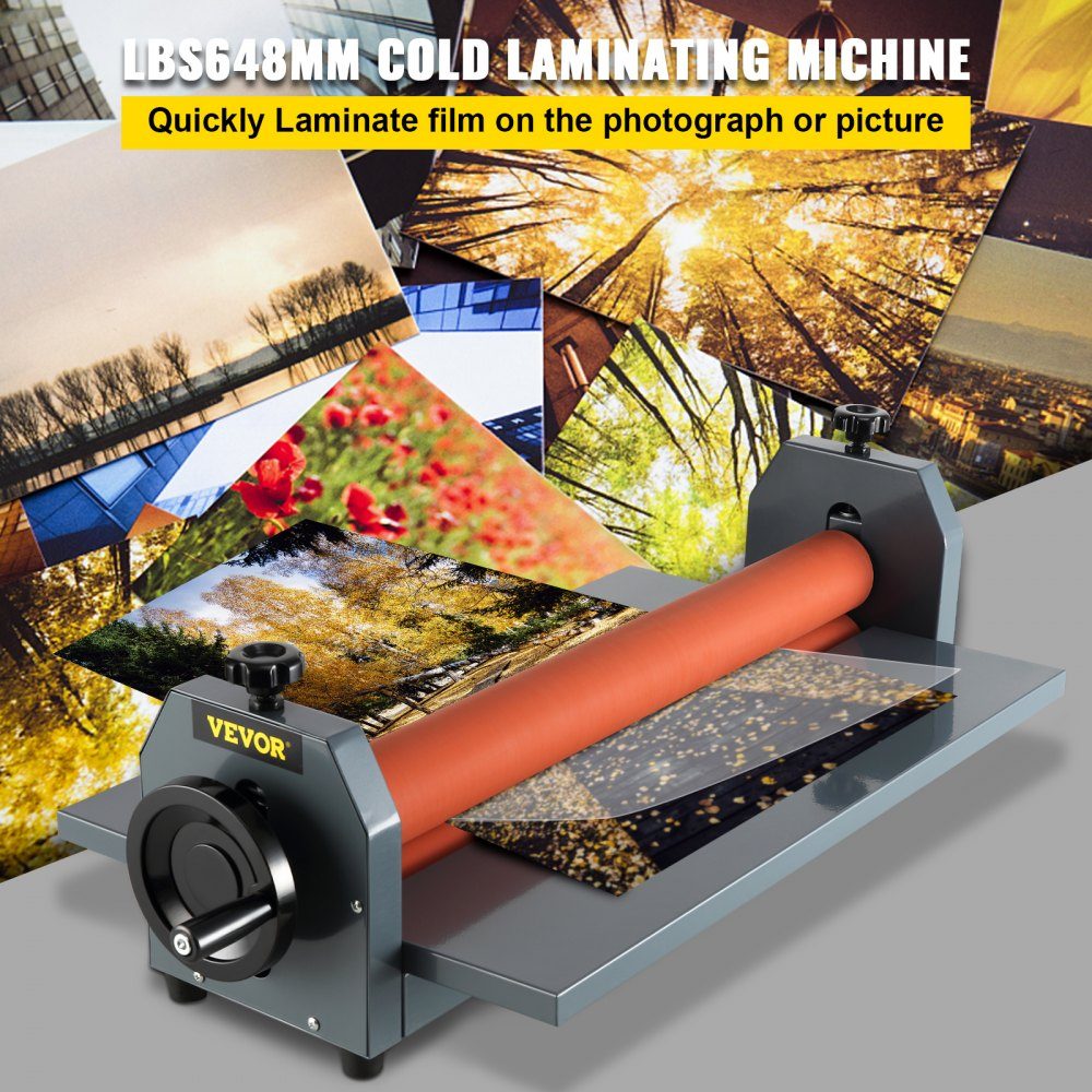 LBS650 Koude Laminator 650mm Handmatige Koude Laminator Rollamineerder Koude Laminator Fotoschilderij Poster Menubrochure