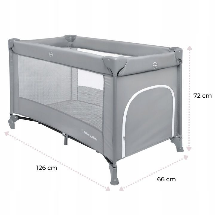2in1 Kinderreisebett Baby Laufstall Kinderreisebett 126x66x72cm