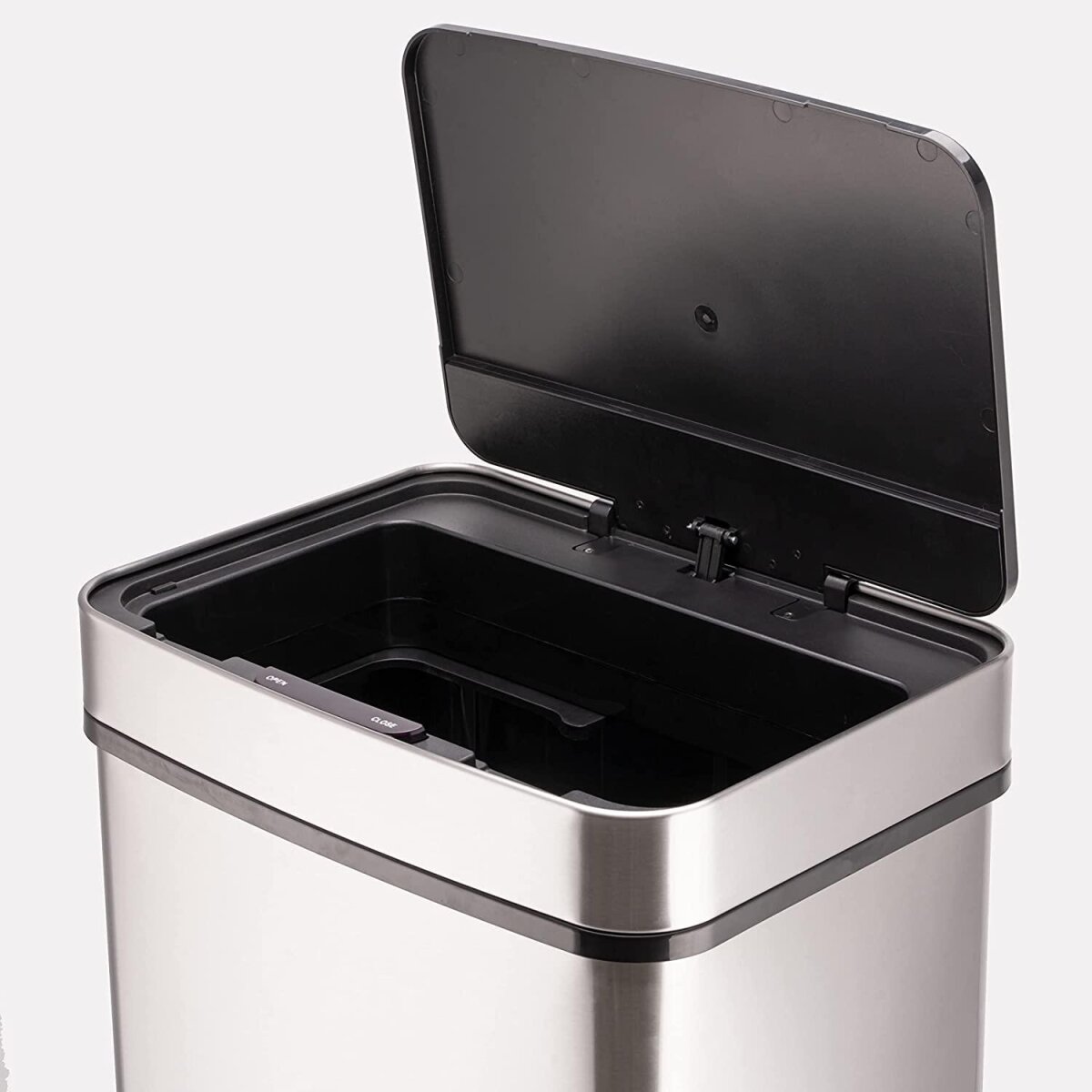 Ribelli Sensor Mülleimer, 4 Fächer, 72 L, Silber Gut Ribelli Sensor Mülleimer, 4 Fächer, 72 L, Silber Gut