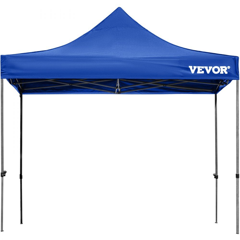 Składana altana 3x3 m Składana altana 240 g Powlekany PCV Poliester Pop Up 1,95-2,13 m Regulowany namiot imprezowy Namiot plażowy niebieski na wesela lub inne zajęcia komercyjne