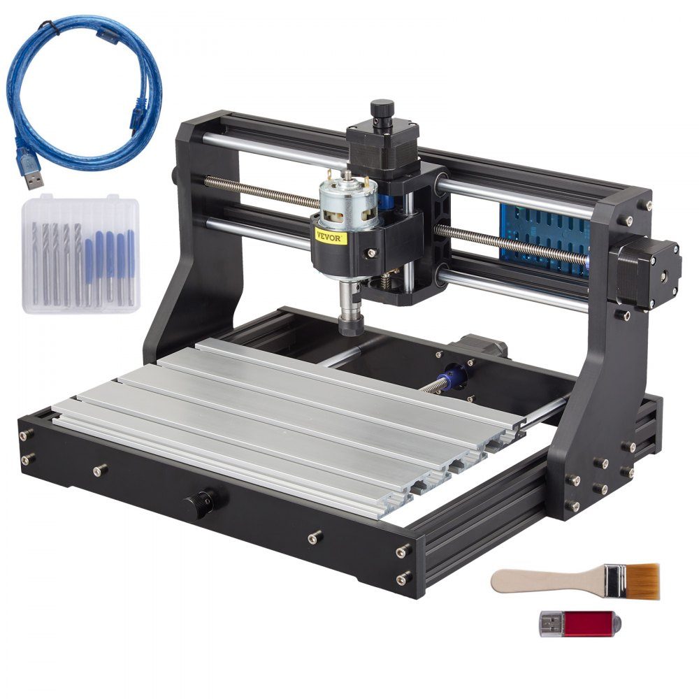CNC 3018 DIY Engraving Machine Pro 300x180x45mm Engraving Machine 3-Axis Mini Engraver with GRBL Control Board and Offline Controller