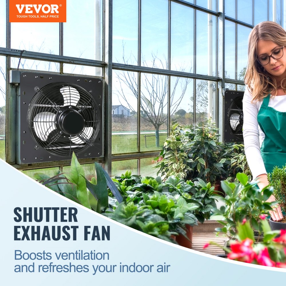 Afzuigventilator 406 mm temperatuur-vochtigheidsregelaar EC-motor 1747 CFM wandgemonteerde muurventilator met snelheidsregeling ventilatie en koeling voor kas garage schuur Afzuigventilator 406 mm temperatuur-vochtigheidsregelaar EC-motor 1747 CFM wandgemonteerde muurventilator met snelheidsregeling ventilatie en koeling voor kas garage schuur