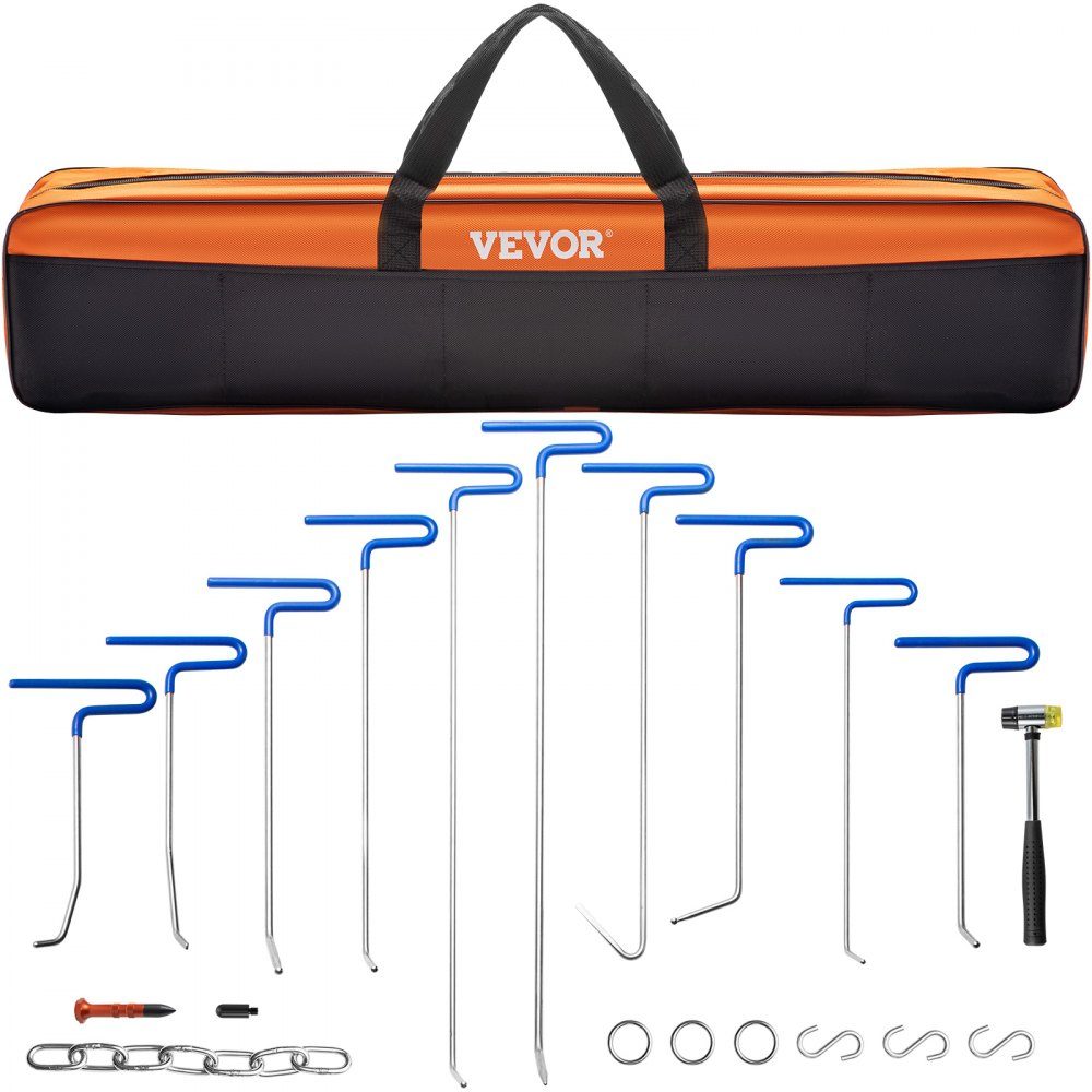 Dent Removal Kit, 20pcs Paintless Dent Repair Bars, Stainless Steel Dent Bars, Whale Tail Dent Repair Tools, Professional Hail Dent Removal Tool