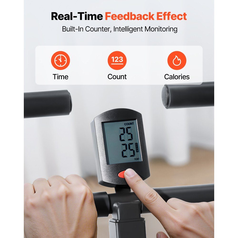 Squat Machine for Deep Squats, Folding Exerciser, Glute Trainer with 5 Level Adjustable Seat, Home Exercise Machine for Buttocks and Legs, Glute Machine Black