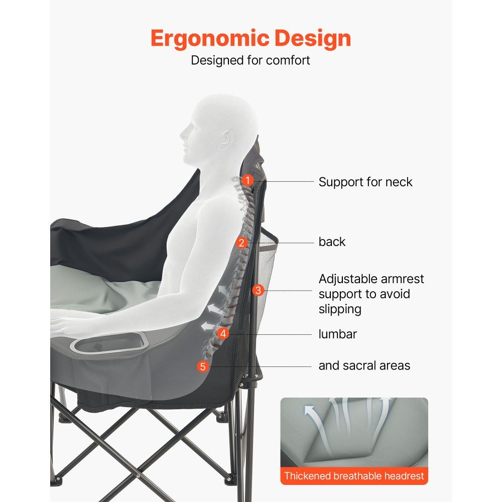Camping Chair for 2 People, Folding Chair, 300kg Load Capacity, Fishing Chair with 2 Drink Holders & Wine Glass Holders & Magazine Holders & Carry Bags, for Outdoor Activities Fishing 1 Piece