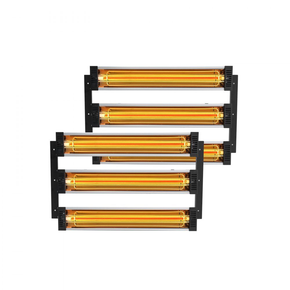 Infrared heater, paint curing lamp, radiant heater, curing for car, infrared paint, cooking area, paint heating lamp 590x372x54 mm, 2 sets, 3000 W, plug NOT included