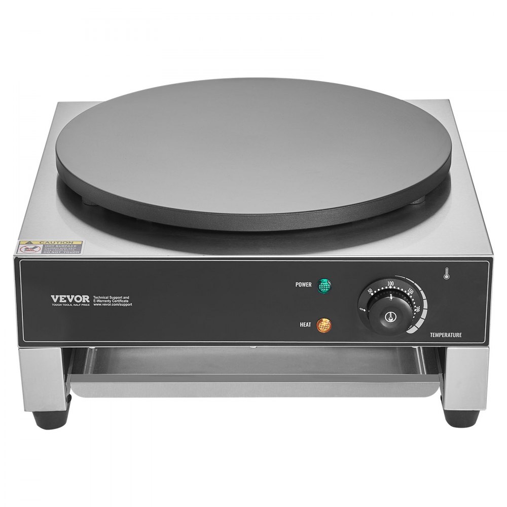 electric crepe maker crepe machine 3000W flat crepe griddle 40cm, non-stick stainless steel pancake stove, round cereal pancake stove, temperature control electric crepe maker crepe machine 3000W flat crepe griddle 40cm, non-stick stainless steel pancake stove, round cereal pancake stove, temperature control
