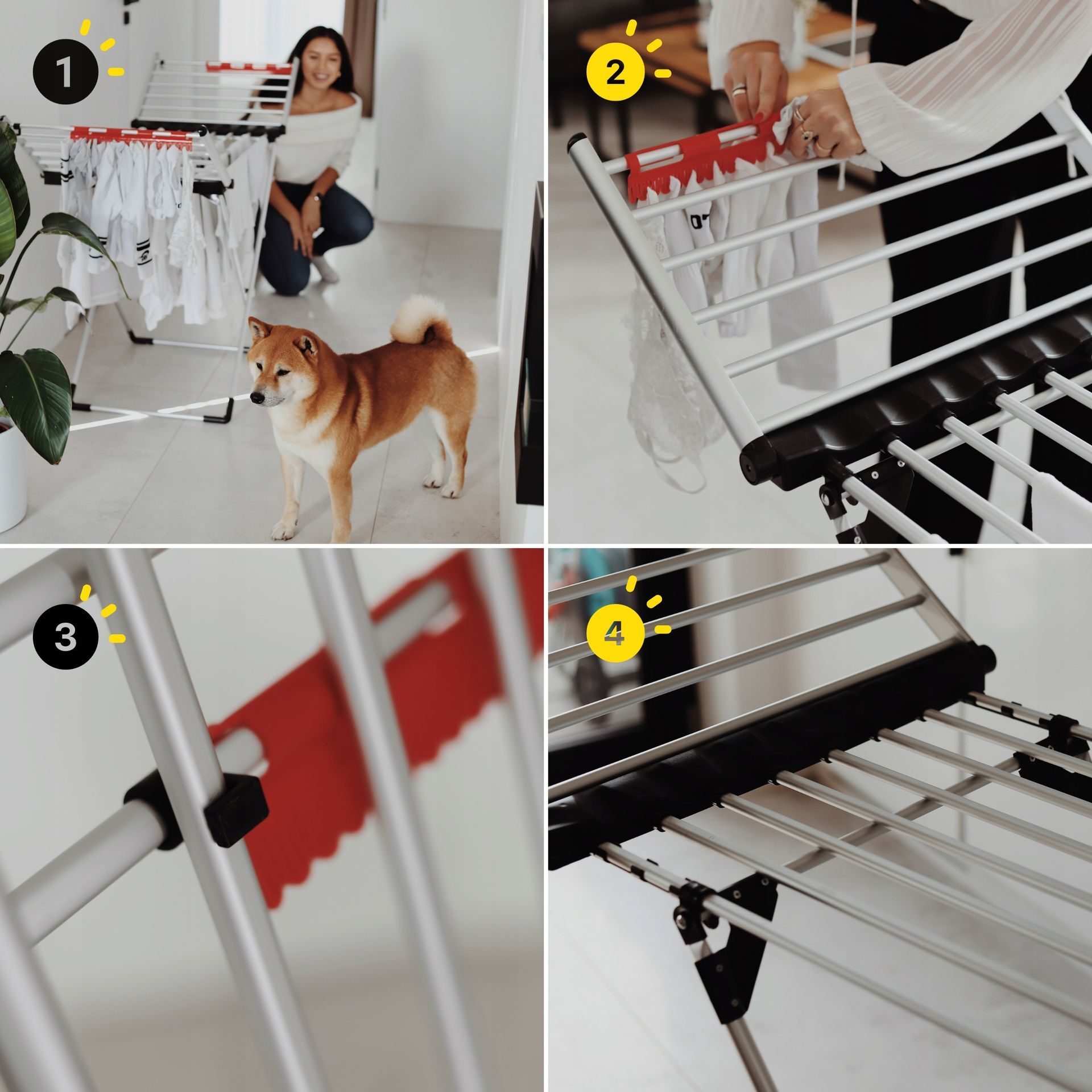 Labesto DryFast 4 BASIC sèche-linge électrique sur pied pliable