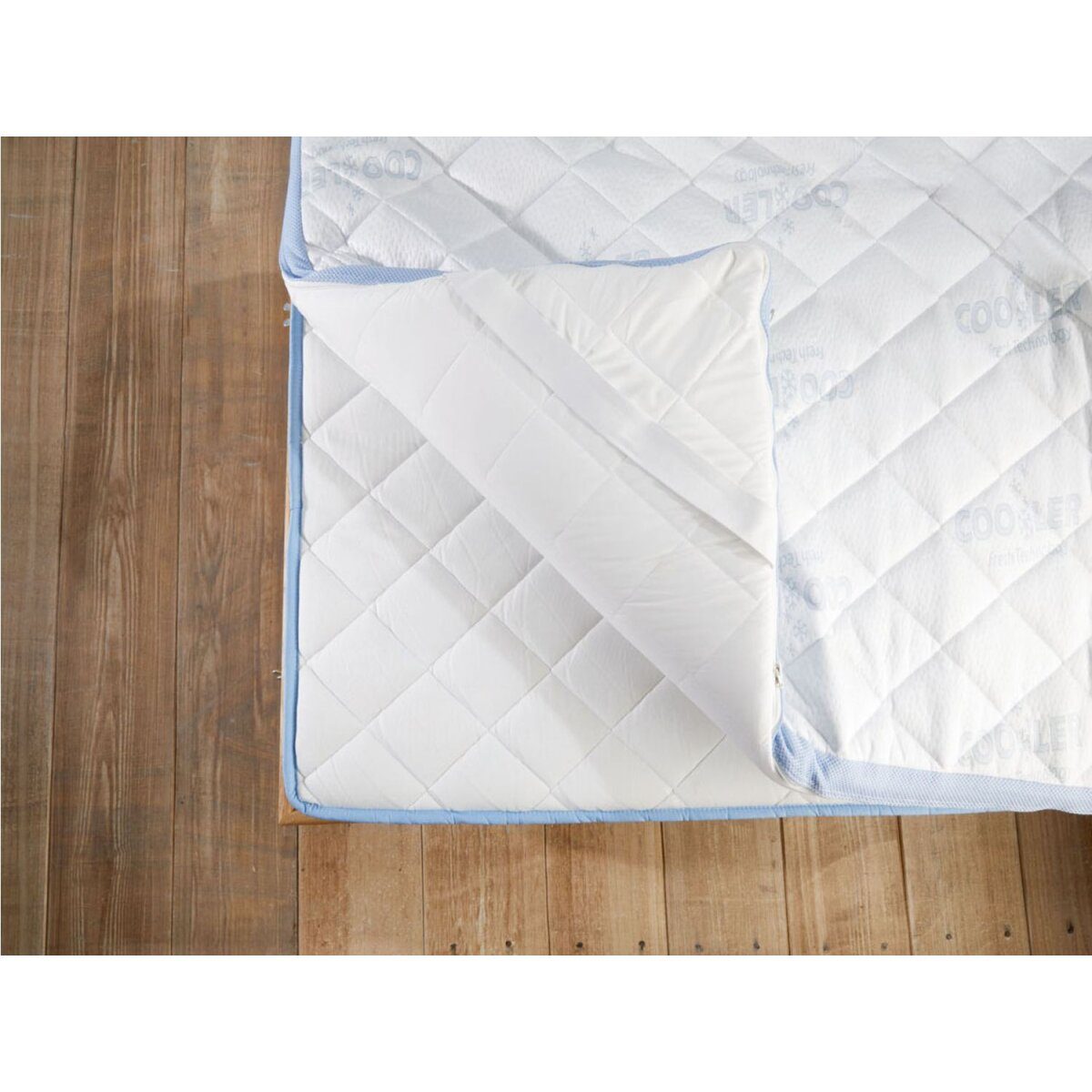 MERADISO® omkeerbare topper “Cooler”, 180 x 200 cm