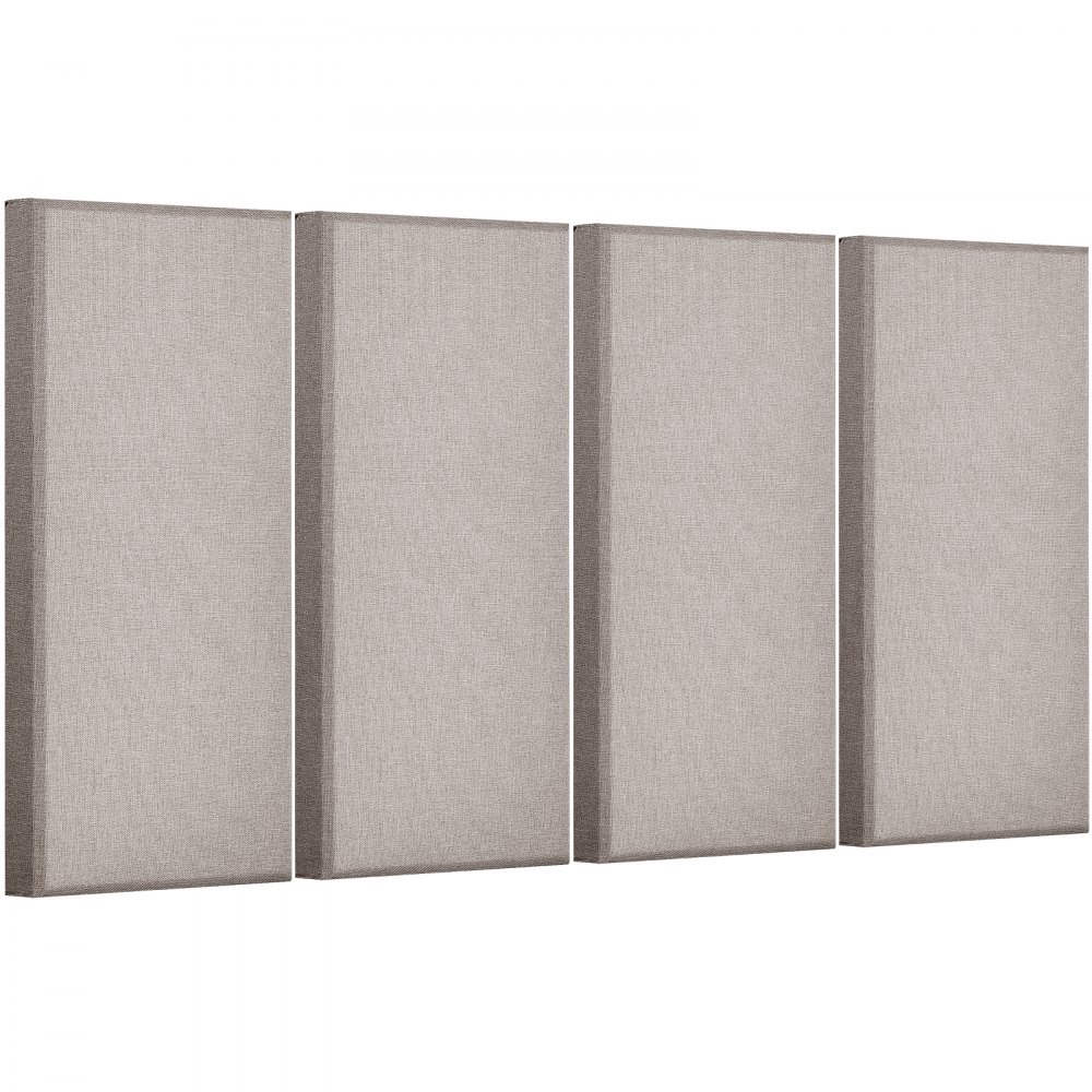 Akoestische panelen 4 stuks 2" dik 24" x 12" glasvezel geluidsabsorberende panelen zelfklevende geluiddichte wandpanelen voor studio's, kantoren, thuisbioscopen, vergaderruimtes, Kameel Akoestische panelen 4 stuks 2" dik 24" x 12" glasvezel geluidsabsorberende panelen zelfklevende geluiddichte wandpanelen voor studio's, kantoren, thuisbioscopen, vergaderruimtes, Kameel